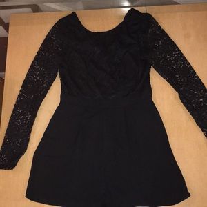 Black romper perfect for the holidays!